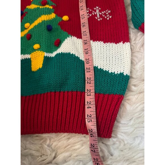 Vintage NOS Adell Barre "Ugly" Christmas Sweater Sz L - Picture 8 of 9